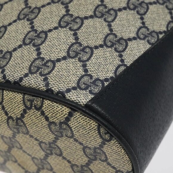 GUCCI GG Supreme Sherry Line Shoulder Bag PVC Navy Red 41 02 034 Auth 116512 - Picture 5 of 16